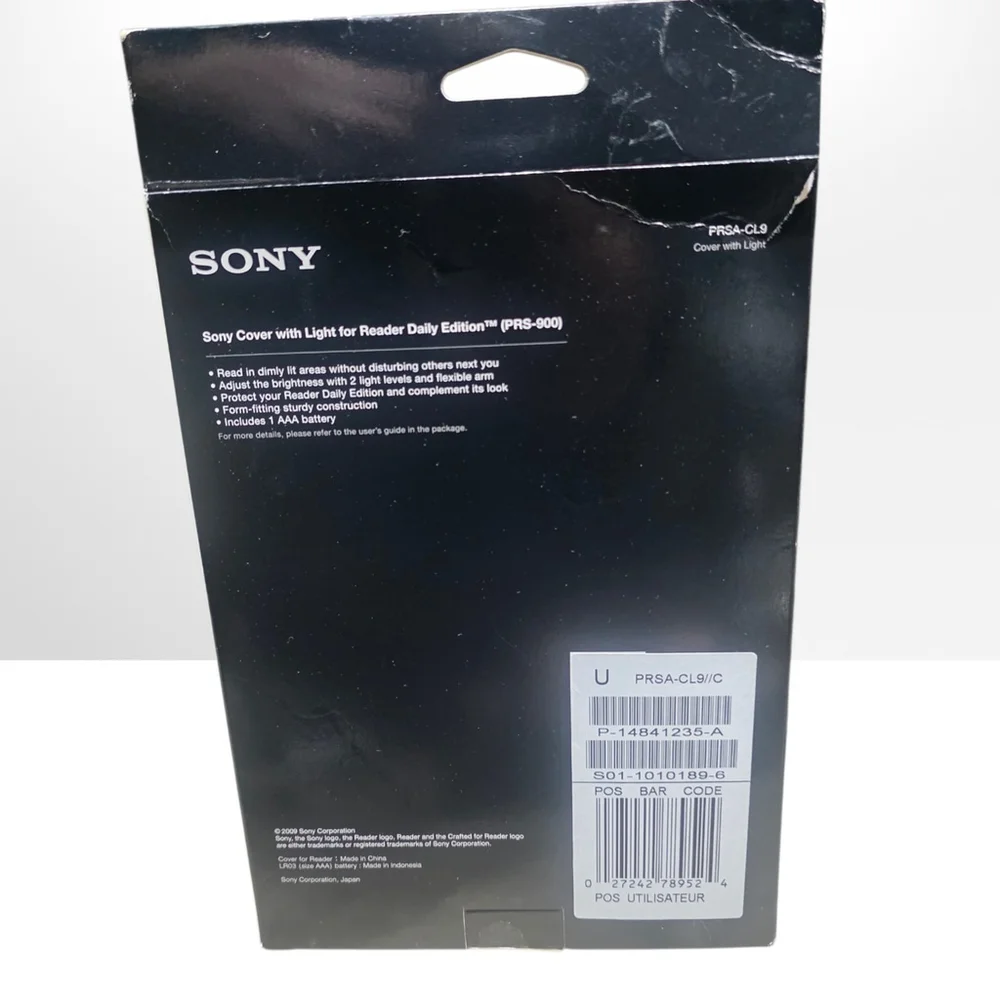 Sony PRSA-CL9 Cover with Light for Reader Daily Edition PRS-900 Black